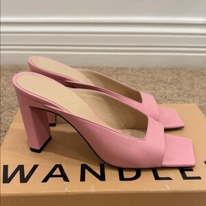 🌸 WANDLER Candy Nappa Pink Mules – Size 37 EU